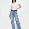 Modernes Crop-T-Shirt