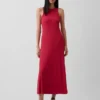 Modernes Maxikleid mit geripptem integrierten BH