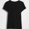 Modernes Rippstrick-T-Shirt