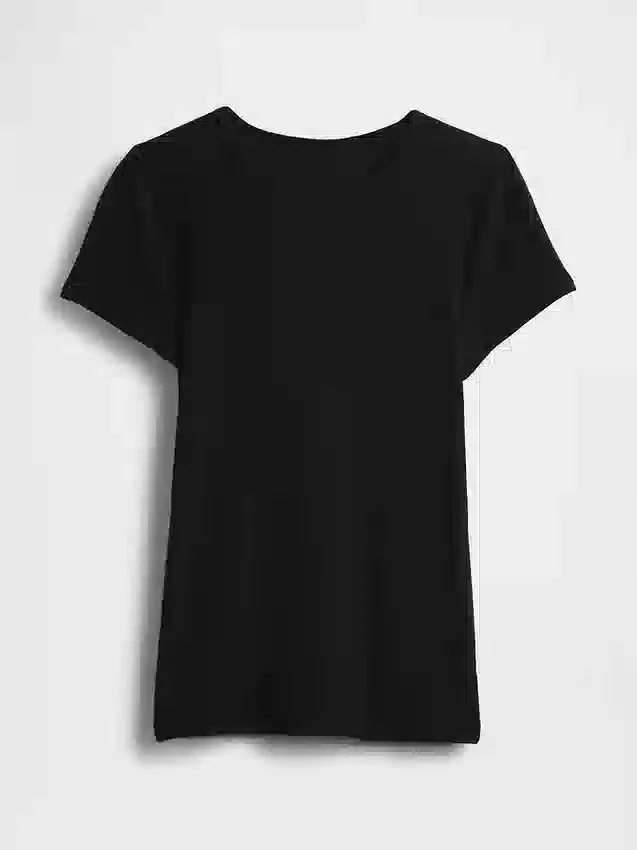 Modernes Rippstrick-T-Shirt