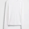 Modernes Rippstrick-T-Shirt