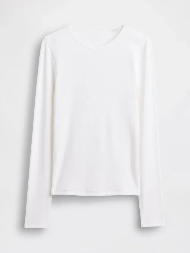 Modernes Rippstrick-T-Shirt