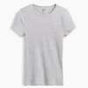 Modernes Rippstrick-T-Shirt
