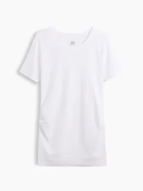 Modernes T-Shirt für Umstandsmode mit Rundhalsausschnitt