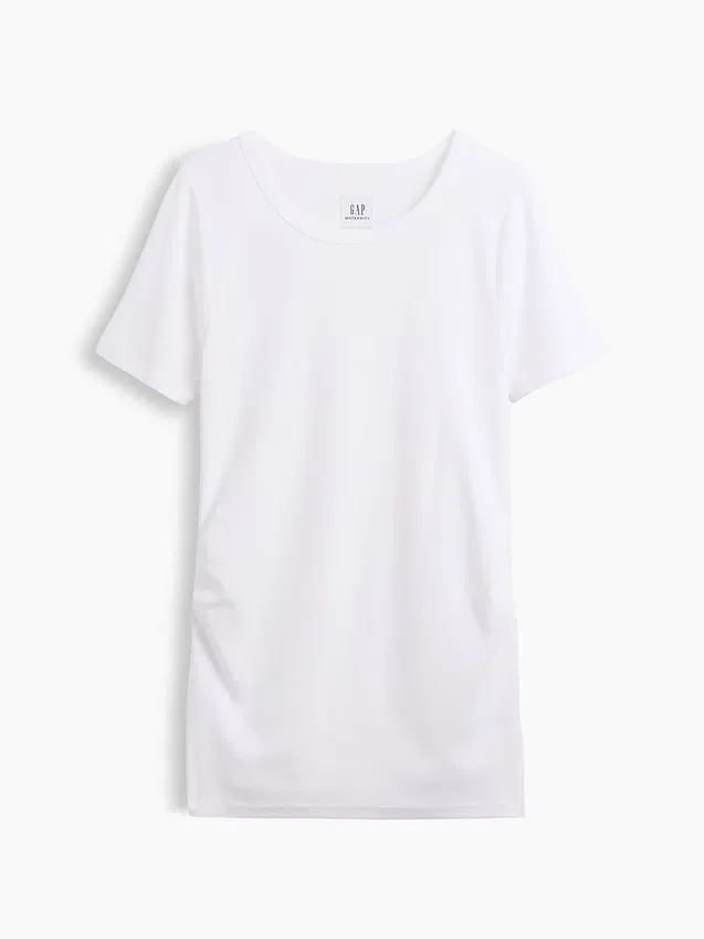 Modernes T-Shirt für Umstandsmode mit Rundhalsausschnitt