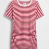 Modernes T-Shirt für Umstandsmode mit Rundhalsausschnitt