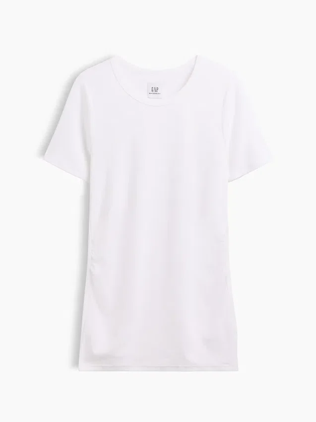 Modernes T-Shirt für Umstandsmode mit Rundhalsausschnitt