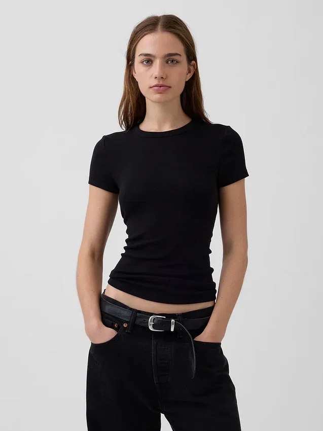 Modernes T-Shirt mit Rundhalsausschnitt