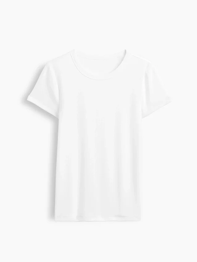 Modernes T-Shirt mit Rundhalsausschnitt