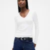 Modernes T-Shirt mit V-Ausschnitt