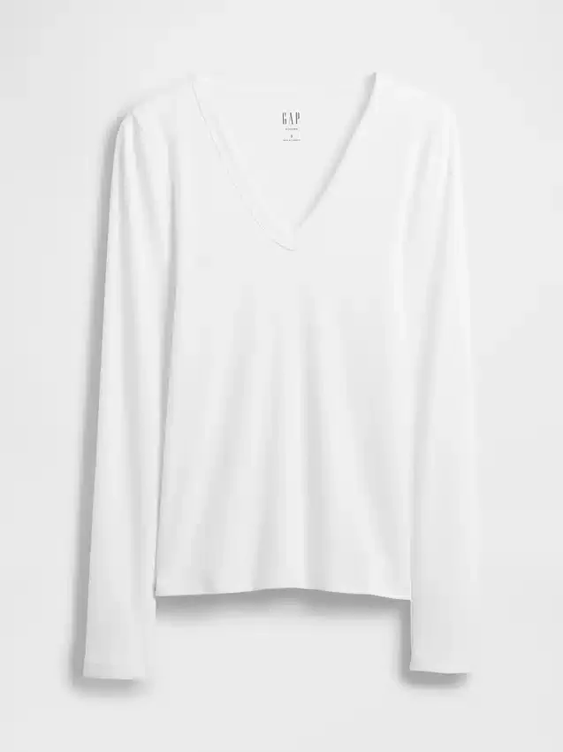 Modernes T-Shirt mit V-Ausschnitt