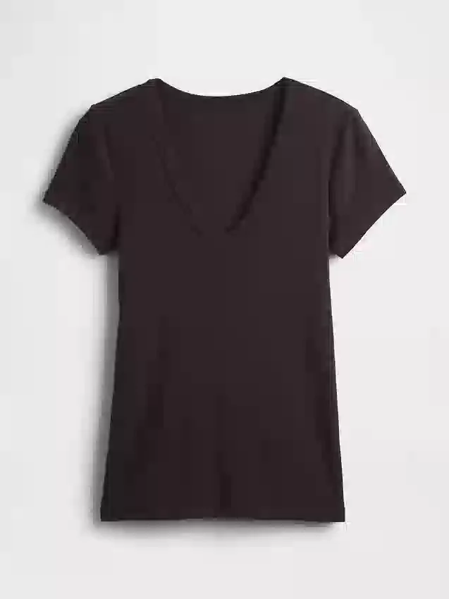 Modernes T-Shirt mit V-Ausschnitt