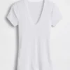 Modernes T-Shirt mit V-Ausschnitt