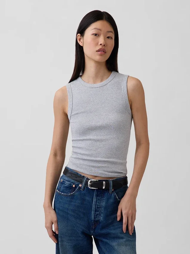 Modernes Tanktop mit Rundhalsausschnitt