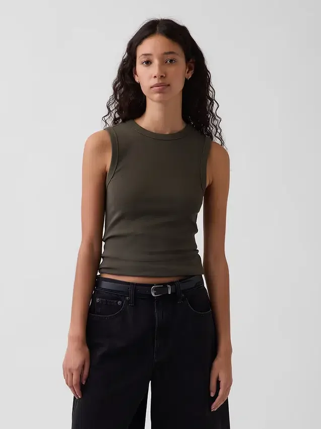 Modernes Tanktop mit Rundhalsausschnitt