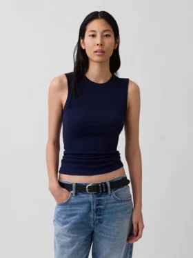 Modernes Tanktop mit Rundhalsausschnitt