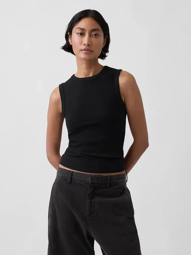 Modernes Tanktop mit Rundhalsausschnitt