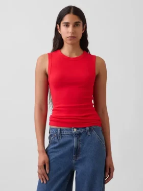 Modernes Tanktop mit Rundhalsausschnitt