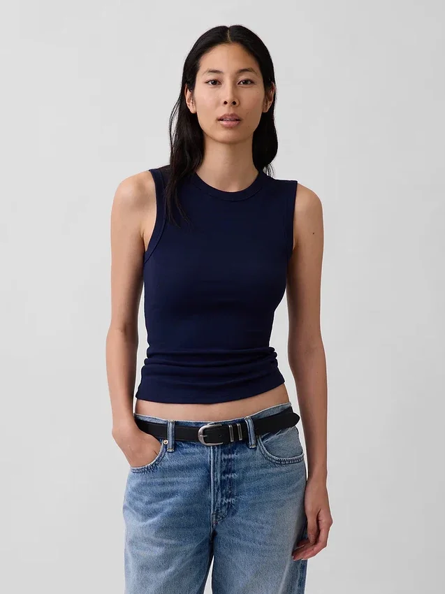 Modernes Tanktop mit Rundhalsausschnitt