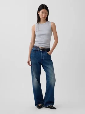 Modernes Tanktop mit Rundhalsausschnitt
