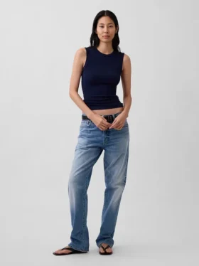 Modernes Tanktop mit Rundhalsausschnitt