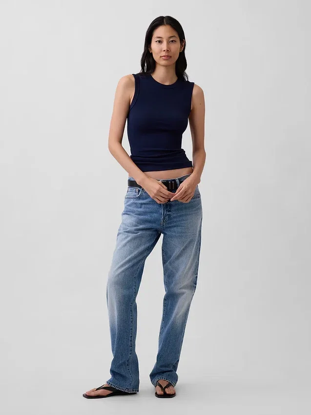 Modernes Tanktop mit Rundhalsausschnitt