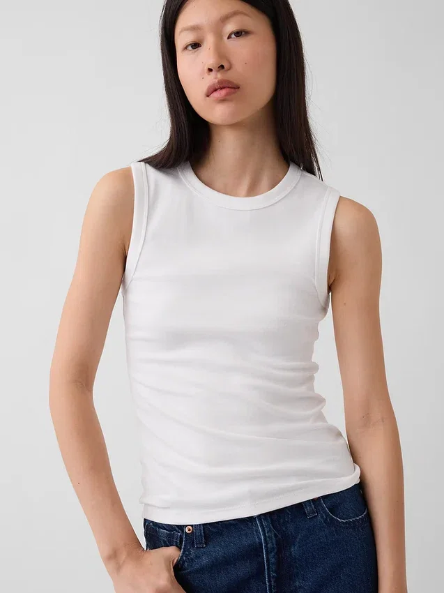Modernes Tanktop mit Rundhalsausschnitt