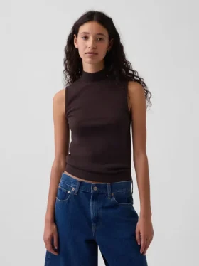 Modernes Tanktop mit Stehkragen