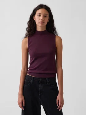 Modernes Tanktop mit Stehkragen