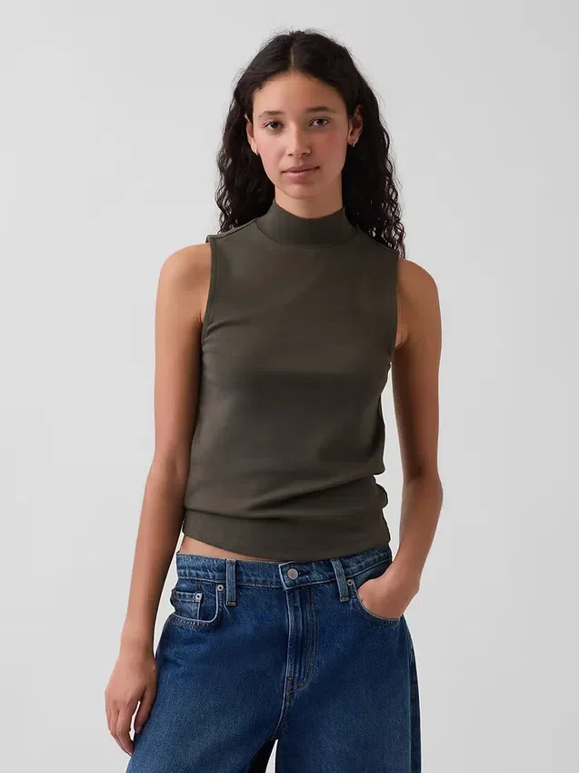 Modernes Tanktop mit Stehkragen