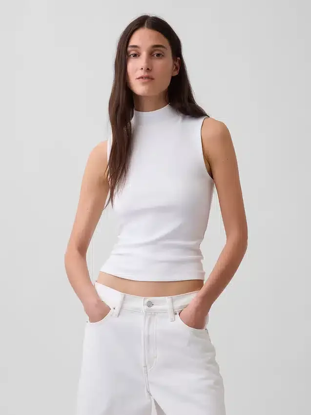 Modernes Tanktop mit Stehkragen
