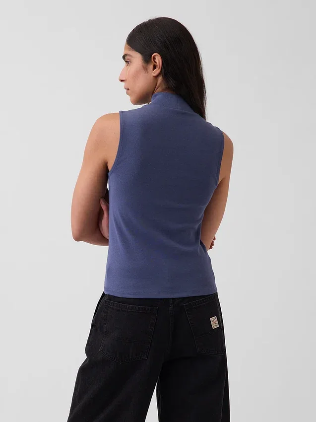 Modernes Tanktop mit Stehkragen