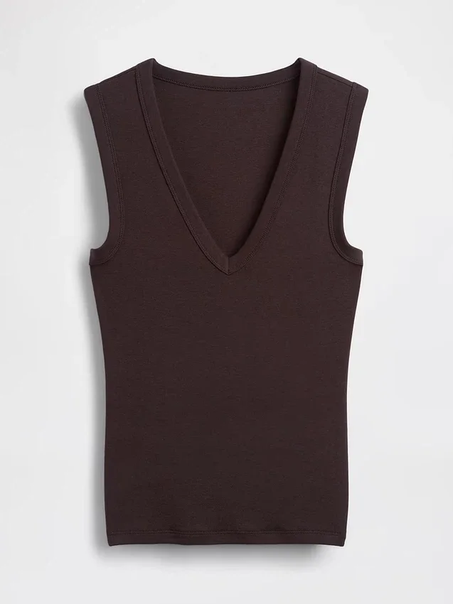 Modernes Tanktop mit V-Ausschnitt