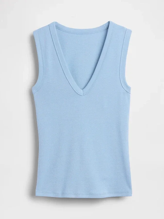 Modernes Tanktop mit V-Ausschnitt