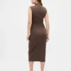 Modernes Umstandsmode-Kleid mit Stehkragen