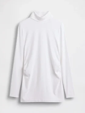 Modernes Umstandsmode-Shirt mit Rollkragen