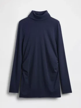 Modernes Umstandsmode-Shirt mit Rollkragen