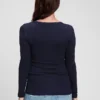 Modernes Umstandsmode-T-Shirt mit V-Ausschnitt