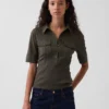 Modernes Utility-T-Shirt mit Ellbogenärmeln