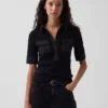 Modernes Utility-T-Shirt mit Ellbogenärmeln