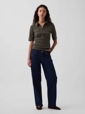 Modernes Utility-T-Shirt mit Ellbogenärmeln