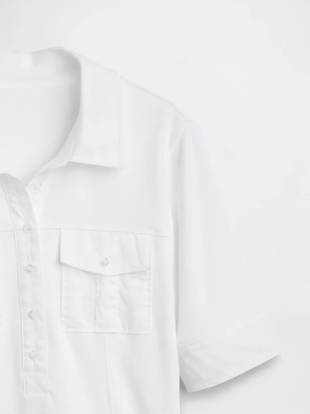Modernes Utility-T-Shirt mit Ellbogenärmeln