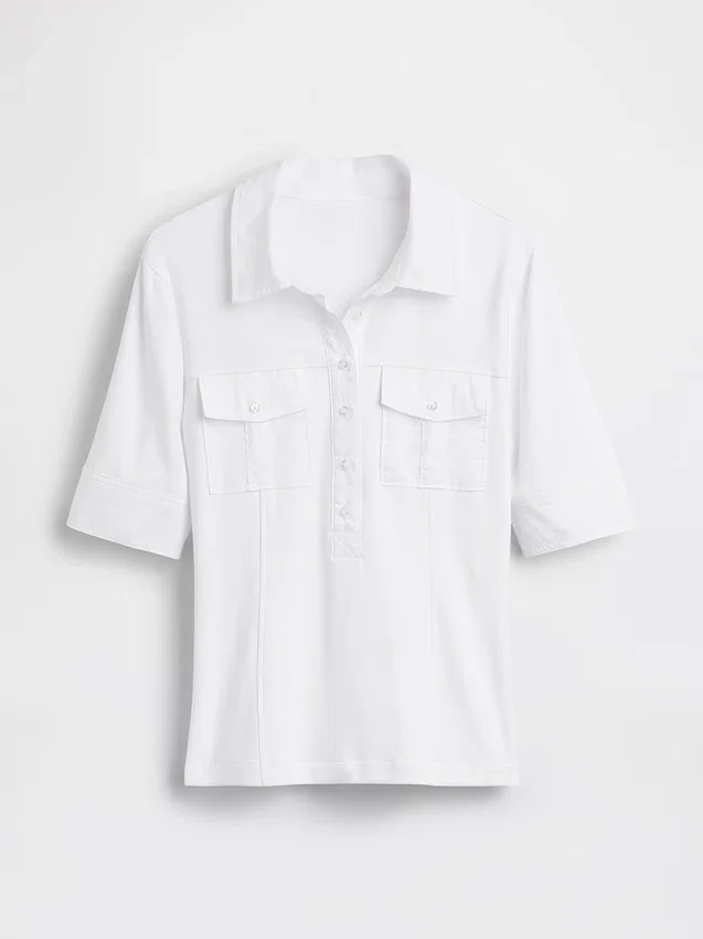 Modernes Utility-T-Shirt mit Ellbogenärmeln