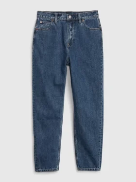 Mom-Jeans mit extrem hoher Leibhöhe
