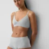 Nahtloses, geripptes Dreieck-Bralette