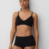 Nahtloses, geripptes Dreieck-Bralette