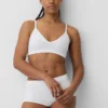 Nahtloses, geripptes Dreieck-Bralette