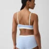 Nahtloses, geripptes Dreieck-Bralette