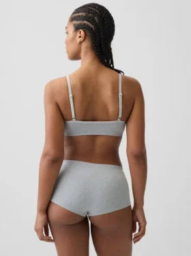 Nahtloses, geripptes Dreieck-Bralette