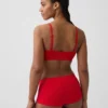Nahtloses, geripptes Dreieck-Bralette